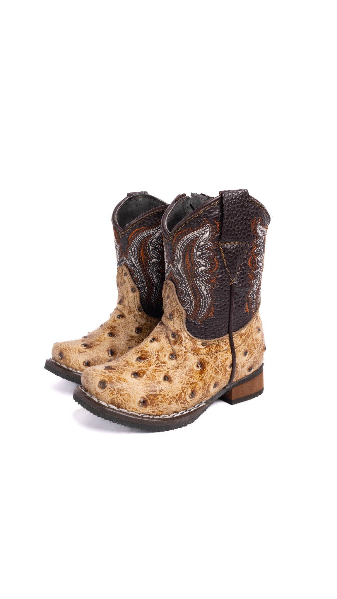 Baby Rodeo Ostrich Cowboy Boots