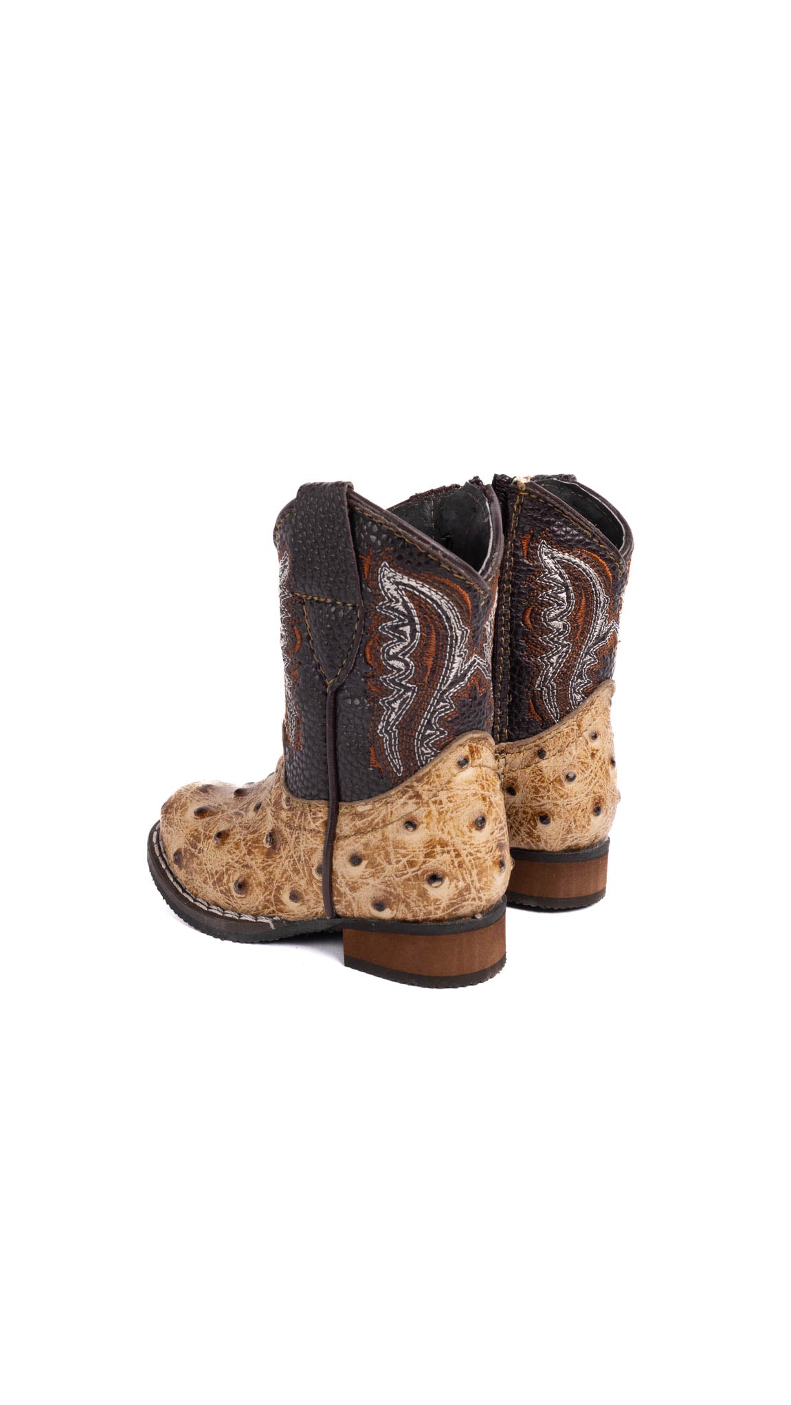 Baby Rodeo Ostrich Cowboy Boots