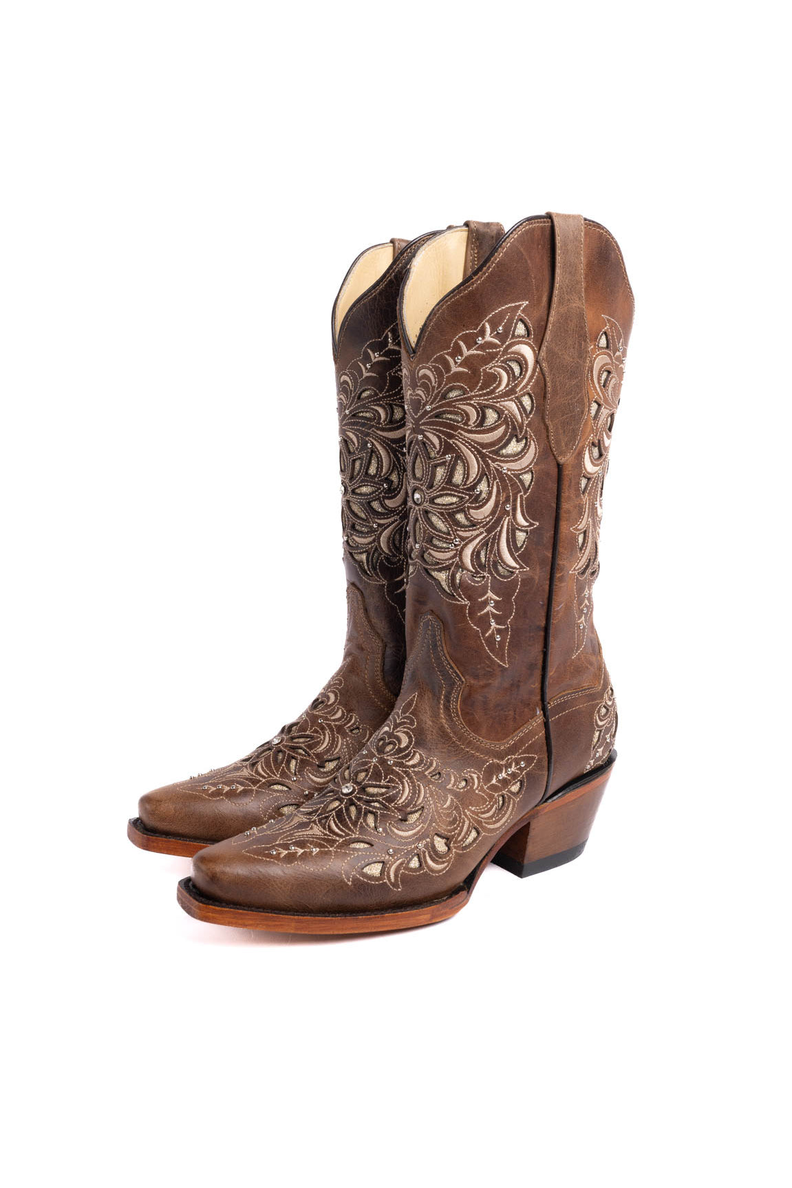 Country Snip Toe Cowgirl Boots