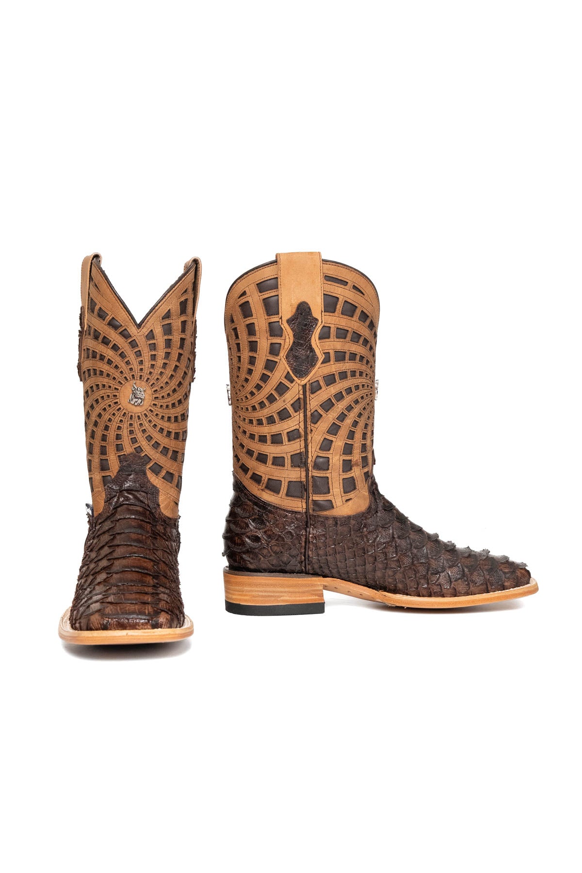 Brian Python Square Toe Cowboy Boot