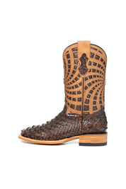 Brian Python Square Toe Cowboy Boot