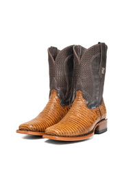 Montana Lizard Rodeo Toe Cowboy Boot