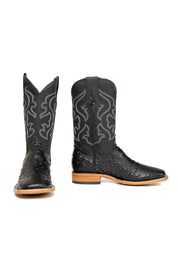 Jacob Ostrich Square Toe Cowboy Boot