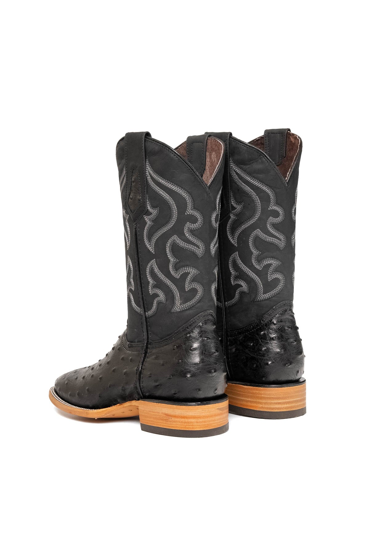 Jacob Ostrich Square Toe Cowboy Boot