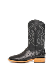 Jacob Ostrich Square Toe Cowboy Boot
