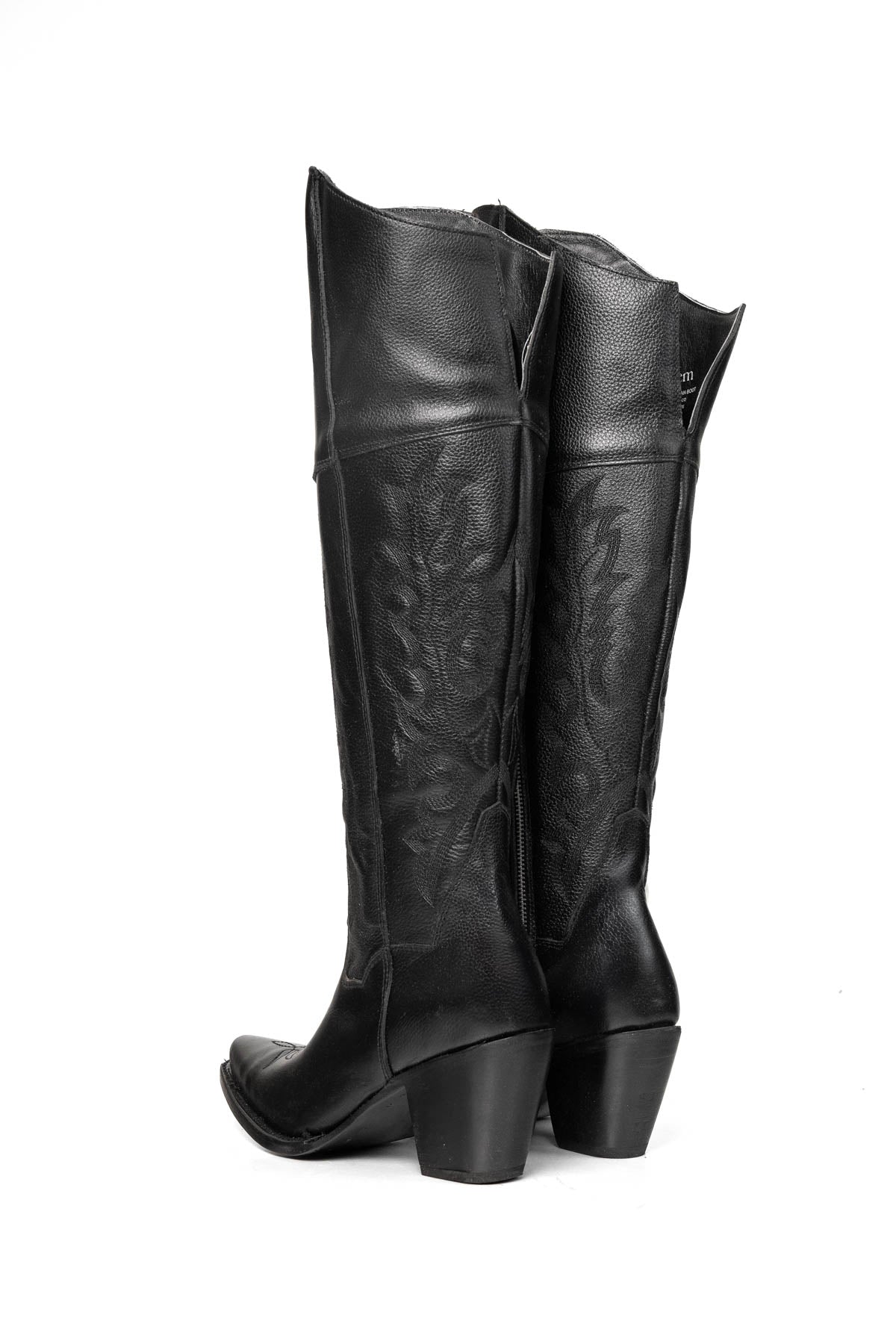 Abigail Knee High Snip Toe Cowgirl Boot