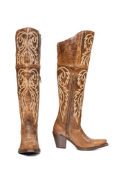 Blanca J Knee High Snip Toe Cowgirl Boot