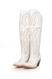 Angel Knee High Snip Toe Cowgirl Boot