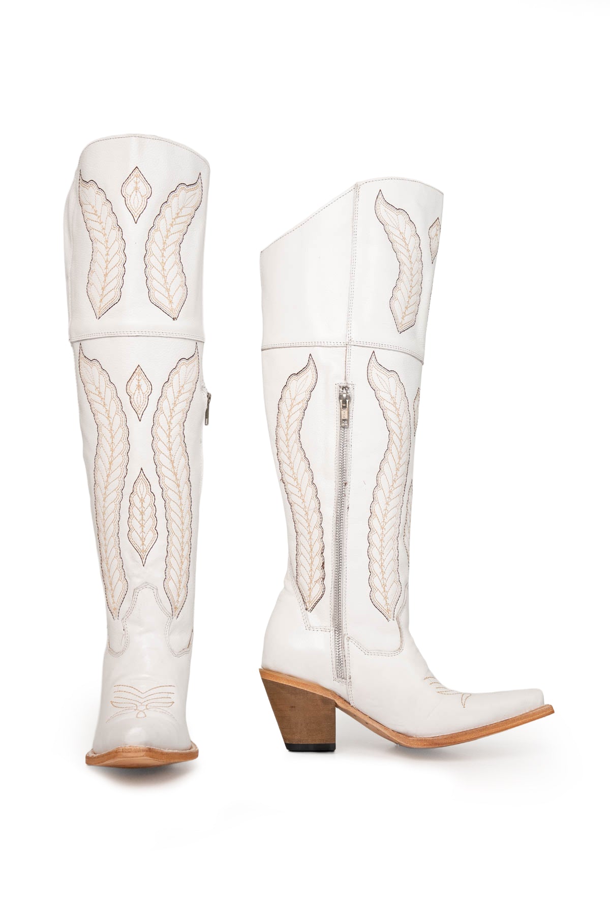 Angel Knee High Snip Toe Cowgirl Boot