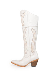Angel Knee High Snip Toe Cowgirl Boot