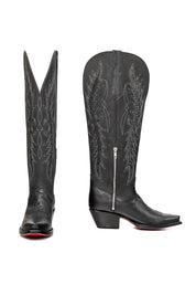 Marisol Tall Wide Calf Red Bottom Snip Toe Cowgirl Boot