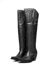 Abigail Knee High Snip Toe Cowgirl Boot