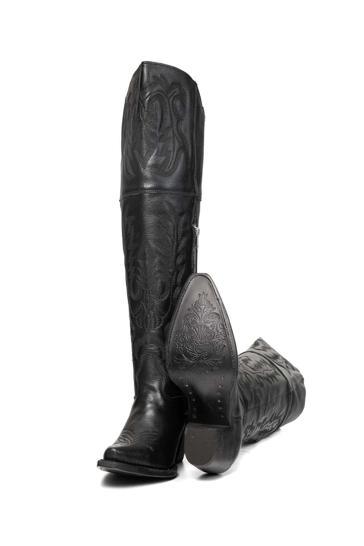 Abigail Knee High Snip Toe Cowgirl Boot