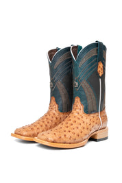 Monroe Ostrich Square Toe Cowboy Boot