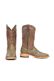 Monroe Ostrich Square Toe Cowboy Boot