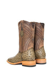 Monroe Ostrich Square Toe Cowboy Boot