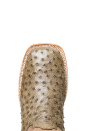 Monroe Ostrich Square Toe Cowboy Boot