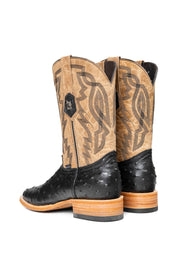 Renegate Ostrich Square Toe Cowboy Boot
