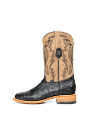 Renegate Ostrich Square Toe Cowboy Boot