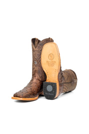 Monroe Ostrich Square Toe Cowboy Boot