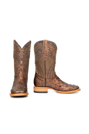 Monroe Ostrich Square Toe Cowboy Boot
