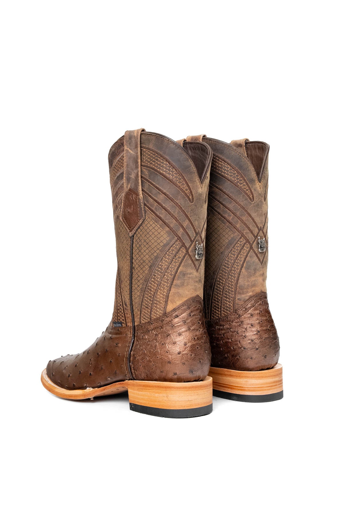 Monroe Ostrich Square Toe Cowboy Boot