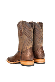 Monroe Ostrich Square Toe Cowboy Boot