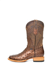 Monroe Ostrich Square Toe Cowboy Boot