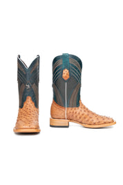 Monroe Ostrich Square Toe Cowboy Boot
