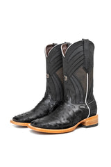 Monroe Ostrich Square Toe Cowboy Boot
