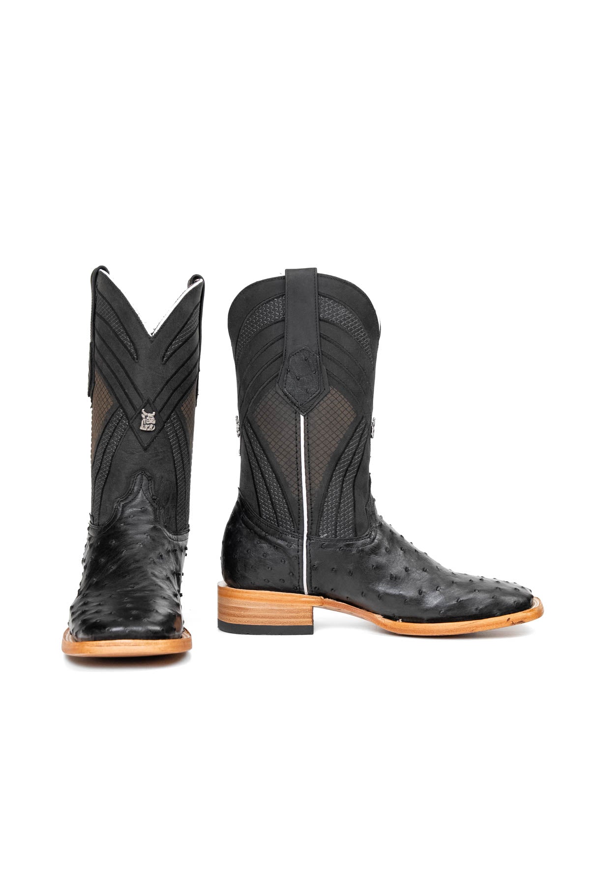 Monroe Ostrich Square Toe Cowboy Boot