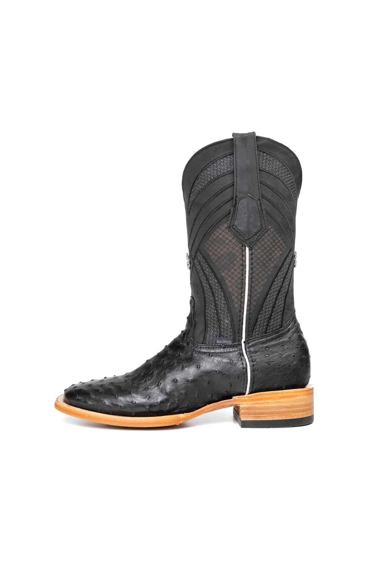 Monroe Ostrich Square Toe Cowboy Boot