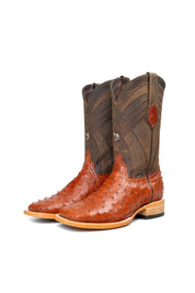 Monroe Ostrich Square Toe Cowboy Boot