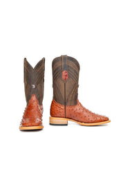 Monroe Ostrich Square Toe Cowboy Boot