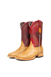 Monroe Ostrich Square Toe Cowboy Boot