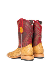 Monroe Ostrich Square Toe Cowboy Boot