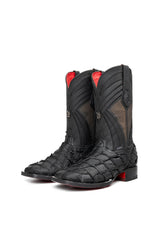 Monroe Pirarucu Red Bottom Square Toe Cowboy Boot