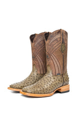 Monroe Ostrich Square Toe Cowboy Boot