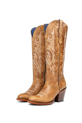 Angie Tall Round Toe Cowgirl Boot