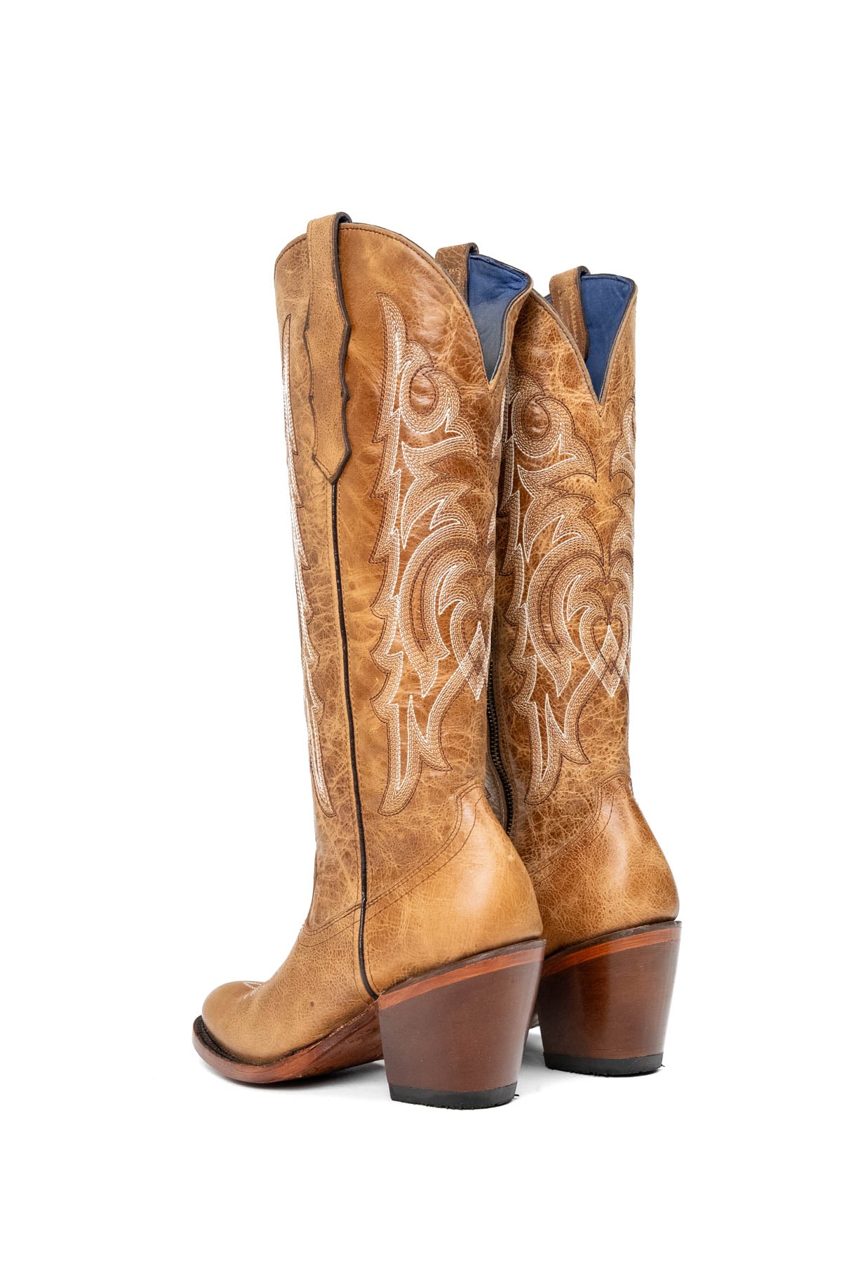 Angie Tall Round Toe Cowgirl Boot