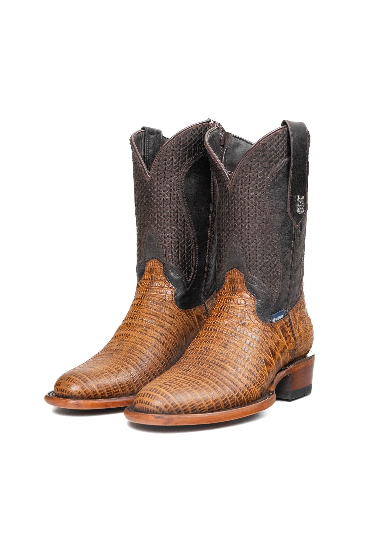 Montana Lizard Round Toe Cowboy Boot