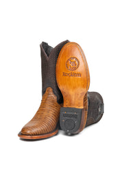 Montana Lizard Round Toe Cowboy Boot