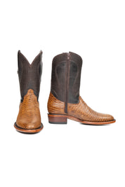 Montana Lizard Round Toe Cowboy Boot