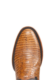 Montana Lizard Round Toe Cowboy Boot