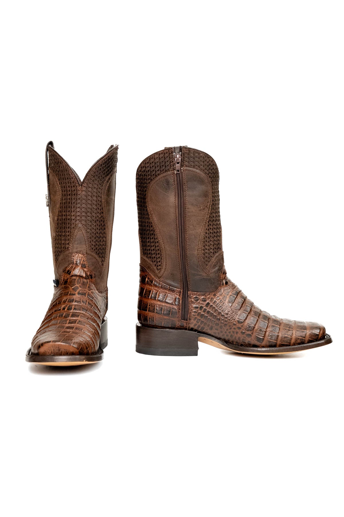 Montana Caiman Belly Rodeo Toe Cowboy Boot