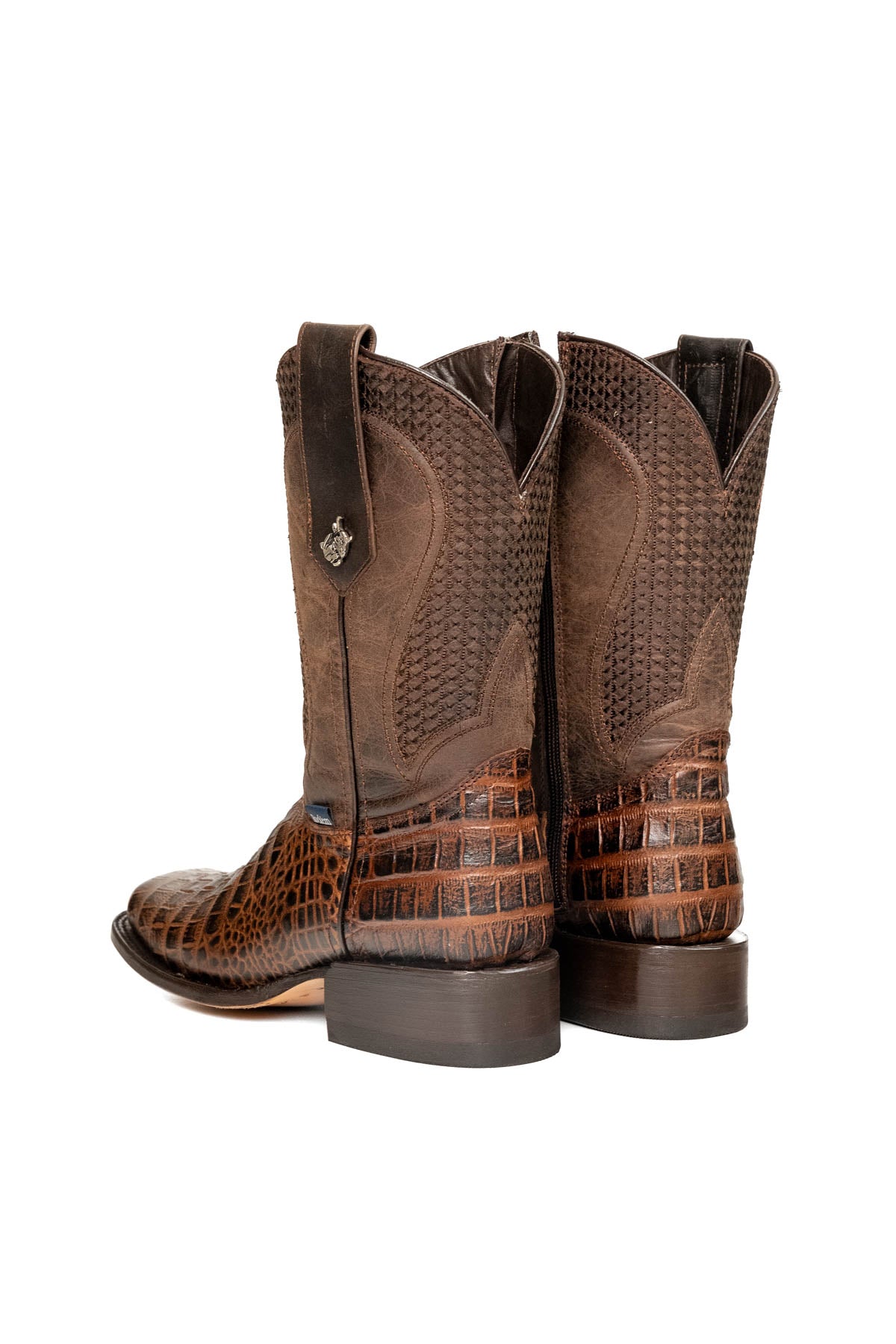 Montana Caiman Belly Rodeo Toe Cowboy Boot