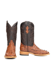 Bruce Caiman Hornback Square Toe Cowboy Boot