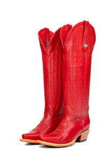 Eleanor Tall Red Bottom Snip Toe Cowgirl Boot