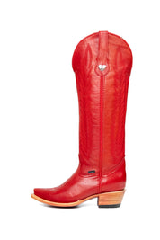 Eleanor Tall Red Bottom Snip Toe Cowgirl Boot