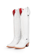 Eleanor Tall Red Bottom Snip Toe Cowgirl Boot